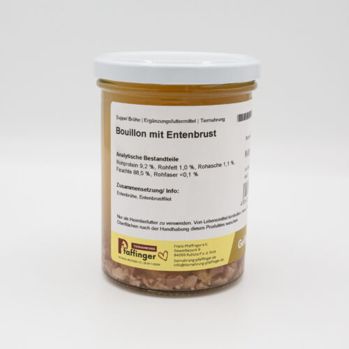 Bouillon mit Entenbrust