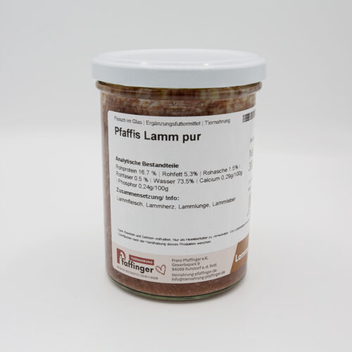 Pfaffis Glas – Premium-Nassfutter im Glas für Hunde