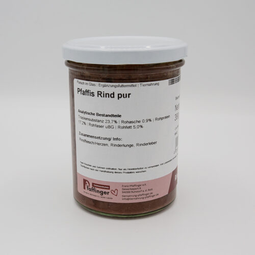 Pfaffis Glas – Premium-Nassfutter im Glas für Hunde