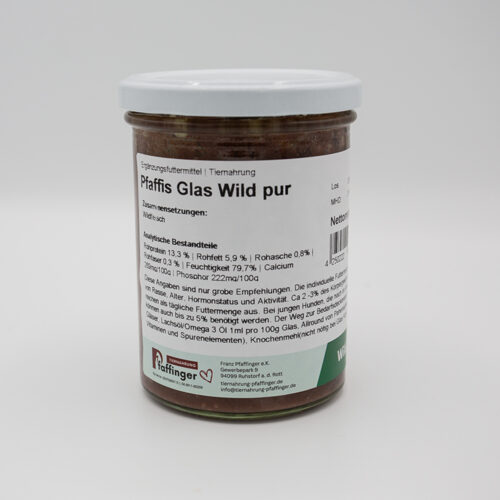 Pfaffis Glas Wild pur