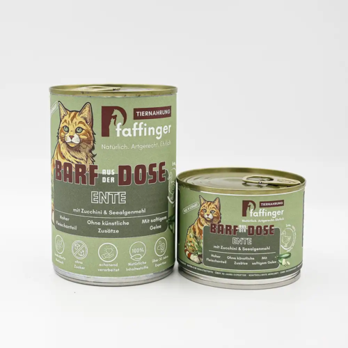 BARF Katzenfutter Ente