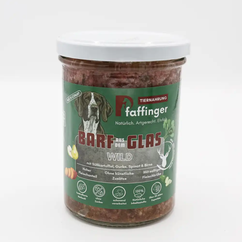 Pfaffis Wild Menü BARF aus dem GLAS